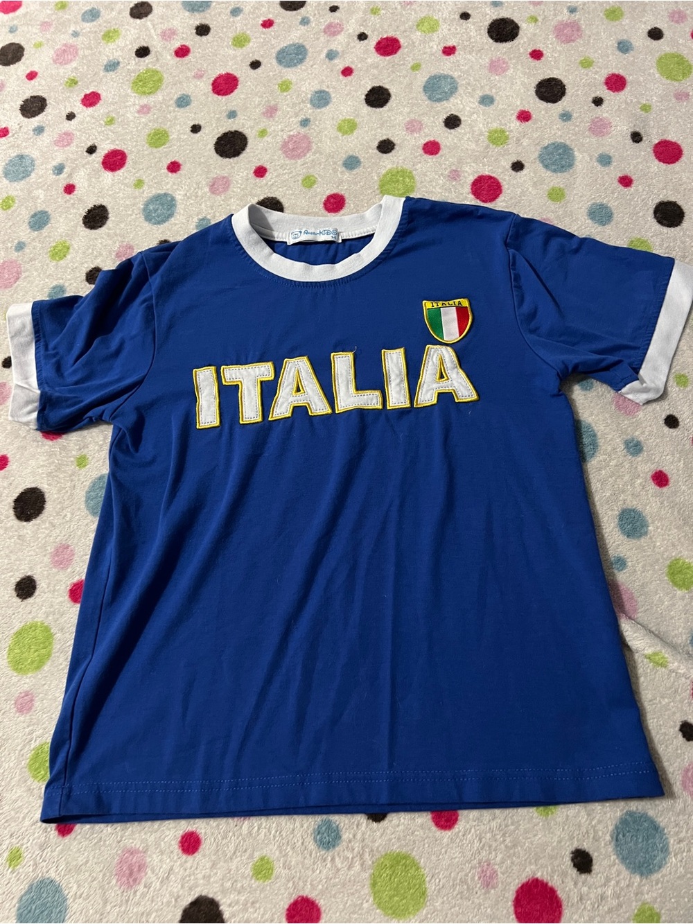 Italia Blue Ringer Kids' Tee